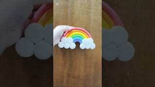 DIY Clay Rainbow | A Step-by-Step Guide #shorts #clay #rainbow