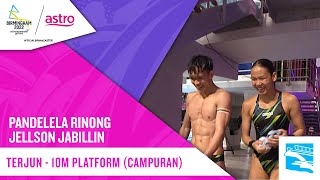 Pandelela Rinong & Jellson Jabillin | Terjun - 10M Platform (Campuran) | Sukan Komanwel 2022