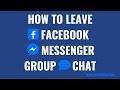 How to Leave Facebook Messenger Group Chat