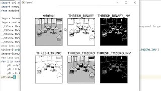 image processing tutorial 13, Simple thresholding in opencv python