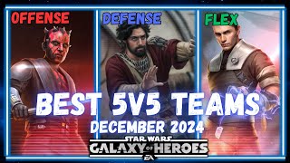 All the Best 5v5 GAC Teams for Offense, Defense or Both - December 2024