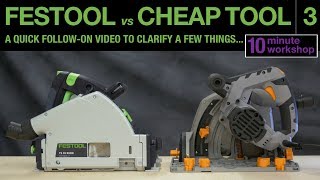 Festool vs Cheap Tool follow up #074