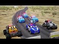 spy fighter plane crash vs monster police car chase hero cars rescue city destruction car crash