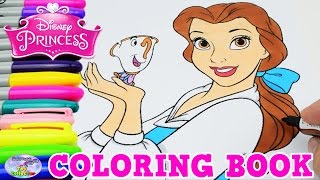 Disney Coloring Book Belle Beauty & The Beast Princess Episode Surprise Egg and Toy Collector SETC