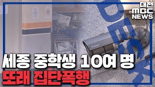 세종서 중학생 10여 명이 또래 집단폭행  /대전MBC