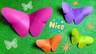 Origami butterfly - how to make paper butterfly - paper butterfly making tutorial - easy butterfly