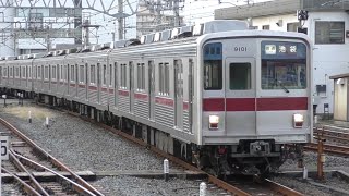 【安定の活躍】川越市電留線にいた東武9101Fが出庫する様子とその追っかけ。