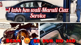 100000 lakh wali Maruti Ciaz ki service Maruti authorised Service Centre se #crazyrjstyle