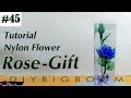 Nylon stocking flowers tutorial #45, How to make nylon stocking flower step by step