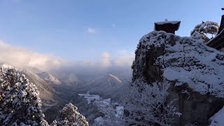 【山寺は雪化粧】冬の山形