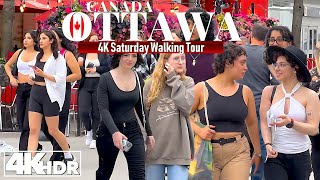 Ottawa Canada 🇨🇦 Weekend Walk in [4K] UHD (HDR)