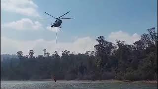 Bambi Bucket Operation in TamilNadu.         IAF Mi-17 V5 Helicopter