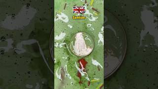 Coins Wipe Oddly satisfying clean #oddlysatisfying #asmr #cleaningdirtycoins #uk