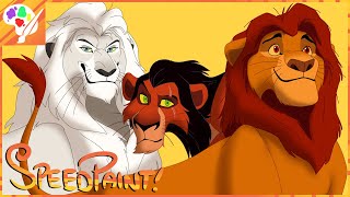 Mufasa Lion King | CLASSIC 2D CHARACTERS! | Speedpaint