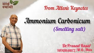 My Experiences with Ammonium Carbonicum...