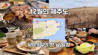 [제주vlog] 4박5일의 첫 날, 동쪽/서귀포 루트 완전 정복! 겨울의 제주도는 이렇게 다니세요💙#1