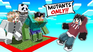 LOCKED On MUTANT BEAST ONLY ONE CHUNK in Minecraft