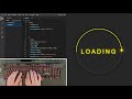 ASMR Programming - Glowing Loader Ring using Html CSS - No Talking