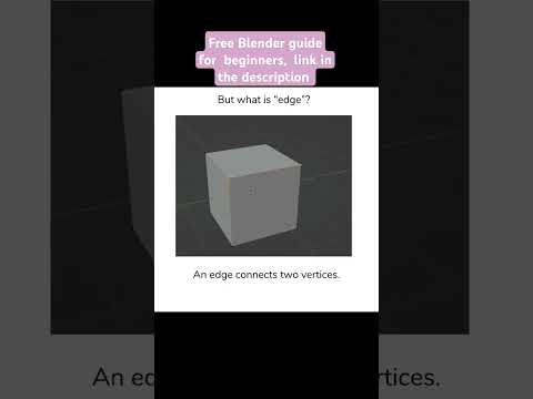 3D modeling in Blender for beginners, edge selection in edit mode #blender3d #3dmodeling