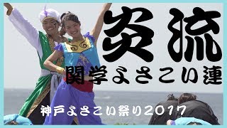 【4K】関学よさこい連 炎流｜神戸よさこい祭り2017