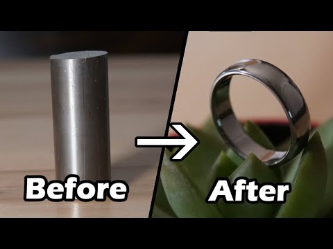 How can I make a titanium ring at home?