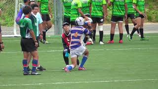 第40回関西中学生ラグビーフットボール大会.大阪府スクール選抜vs.京都府中学校選抜.後半