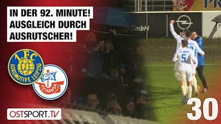 In der 92. Minute! Ausgleich durch Ausrutscher! Lok Leipzig - Hansa II | Regionalliga Nordost