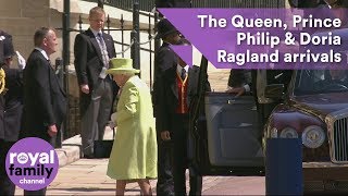 Queen, Prince Charles and Doria Ragland arrive for wedding of Prince Harry and Meghan Markle