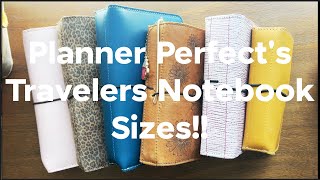 Planner Perfect Sizing and Comparisons #plannerperfect #travelersnotebook