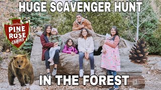 HUGE SCAVENGER HUNT IN THE FOREST | FAMILY VACATION