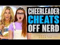 Cheerleader Gets CAUGHT CHEATING from NERD after she Forces Her to Do Homework. Totally Studios.