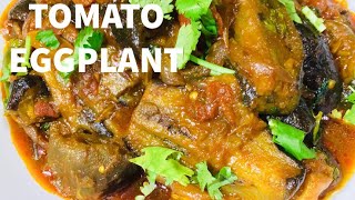 TOMATO EGGPLANT CURRY | EASY BRINJAL CURRY | VEGAN CURRY RECIPE
