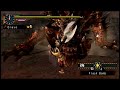 mhfu mhp2g greatsword vs. akantor 3 27 village solo heroic