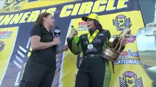 Alexis DeJoria powers to the Funny Car win in Las Vegas #NHRA