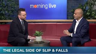 Nainesh Kotak spoke on CHCH about the legal side of slips and falls