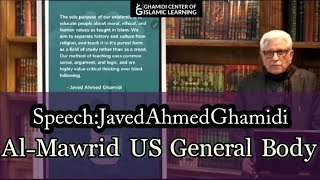 Speech at Al-Mawrid US General Body Meeting - Javed Ahmed Ghamidi
