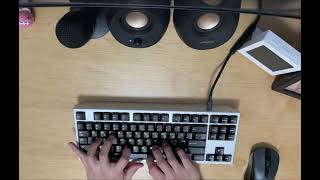 Merisi Ottantaquattro Typing Sound Test (MX Blacks on Alu)