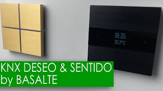 KNX DESEO Thermostat \u0026 SENTIDO Taster by Basalte - SMART HOME SYSTEMS