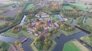 Vesting Bourtange vanuit Drone perspectief