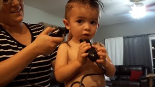 Fresh Snips...Ezra's first haircut! | July 2, 2016