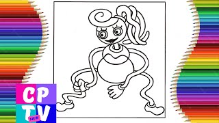 Mommy long legs coloring pages/Poppy playtime chapter 2 coloring/ Audioscribe-Free Fall[NCS Release]