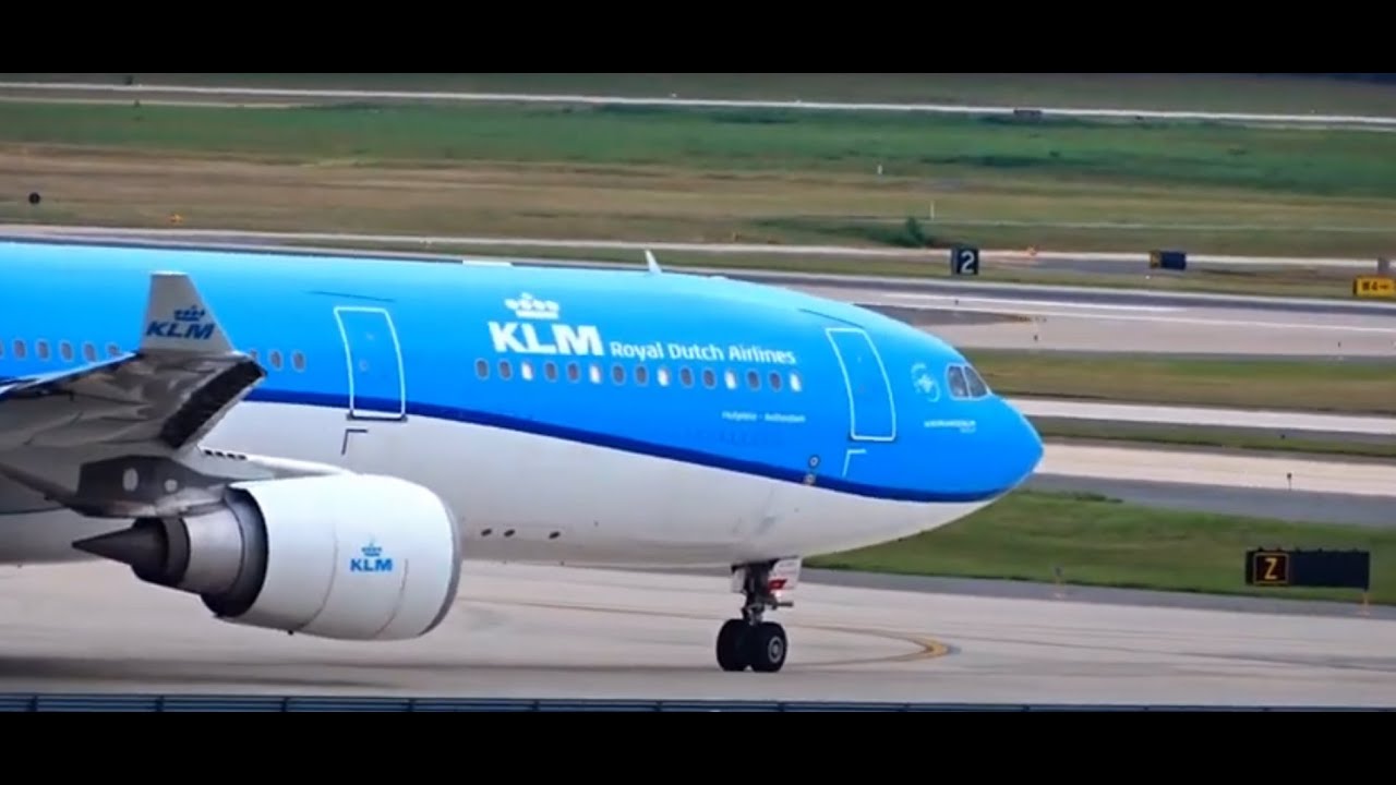 Heavy Takeoffs At IAD| KLM A 330 303 |British Airways B 772 |Airfrance ...