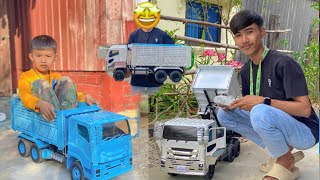 របៀបបាញ់ថ្នាំឡាន​Rc / How to spray paint an Rc car and install remote control parts/ Vathana Rc