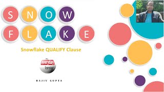Snowflake Qualify Clause | Rajiv Gupta Learn Everyday