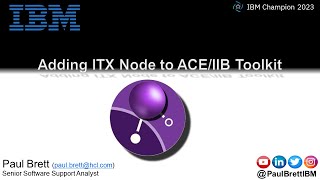 Adding the ITX Node the the ACE/IIB Toolkit