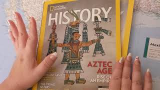 ASMR ~ Indigenous North Americans! Maya, Aztec, Yu'pik ~ History Magazine ~ Soft Spoken