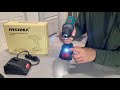 hychika 20v cordless drill set unboxing and review 2021 450lbs torque built in led