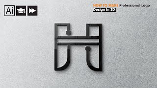 Masterful Monogram Magic: Modern H Letter Logo Design in Illustrator || Illustrator Tutorial
