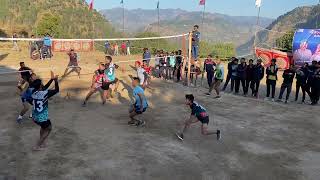 Sirwana Vs Lodali Volleyball Match At Kanda Malla