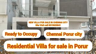 Villa for sale in Chennai / behind Ramachandra Hospital/ Location porur Iyyappathangal Chennai